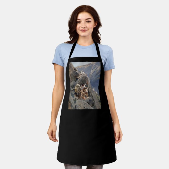 Tablier Icônes amérindiennes : Guerriers Apache, Cavalerie (Porté)