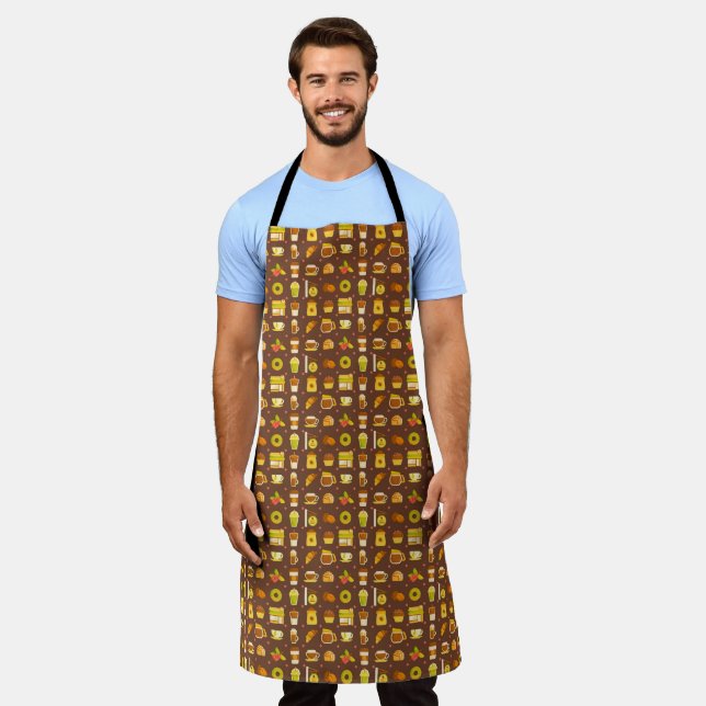 Tablier Icônes DE CAFÉ APRON (Porté)