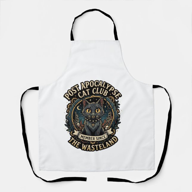 Tablier Idée cadeau pour papa de chat post-apocalypse - Po (Recto)