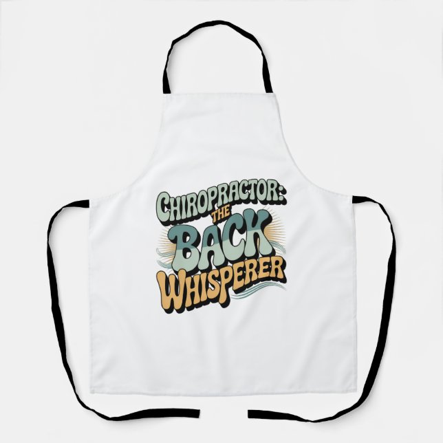 Tablier Idée de cadeau pour chiropracteur, chuchoteur de d (Recto)