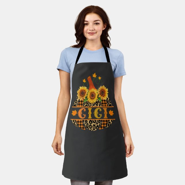 Tablier IGi Pumkin Leopard Print Sunflower Buffalo Plaid (Porté)