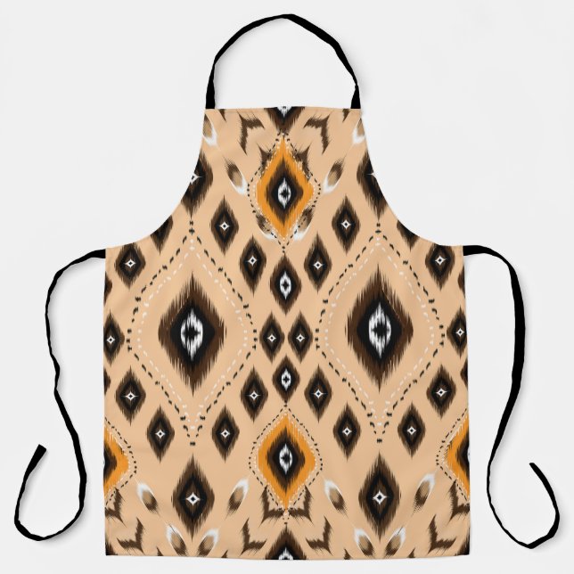 Tablier Ikat Ethnic Geometry Folklore Motif (Recto)