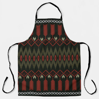 Tablier Ikat Motif : Ornement ethnique géométrique