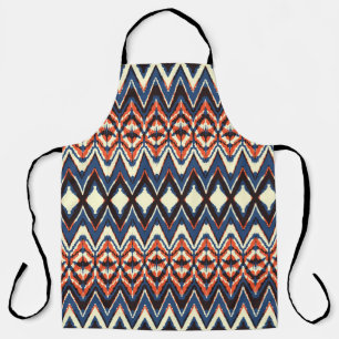 Tablier Ikat motif sans soudure. teinture à cravate impri