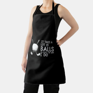 Tablier Il Faut Beaucoup De Ballons Au Golf Comme Je Le Fa
