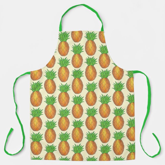 Tablier Ile tropicale Hawaii ananas Fruit Imprimer (Recto)