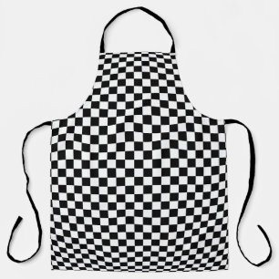 Tablier Illusion À damiers géométrique : Artiste Vintage.