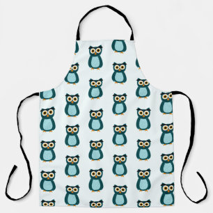 Tablier Illustration Blue Owl
