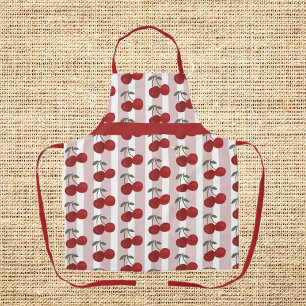 Tablier Illustration de deux cerises rouges   Art de fruit