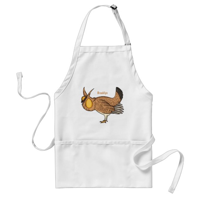 Tablier Illustration de la bande dessinée de poulet de pra (Devant)