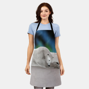 Tablier Illustration de la nature arctique de l'ours polai
