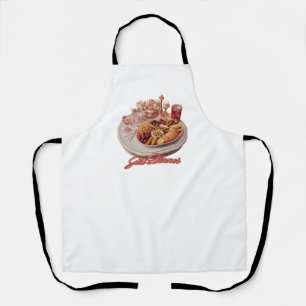 Tablier Illustration de plaque de snack mignon pour le dîn