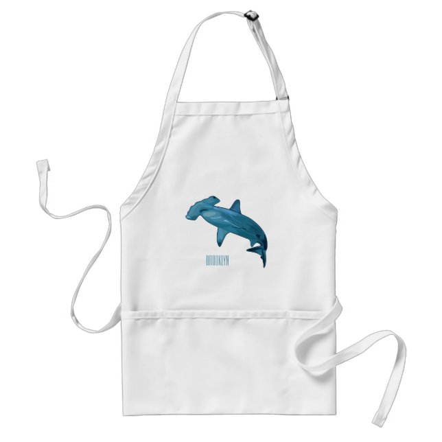 Tablier Illustration de requin marteau (Devant)