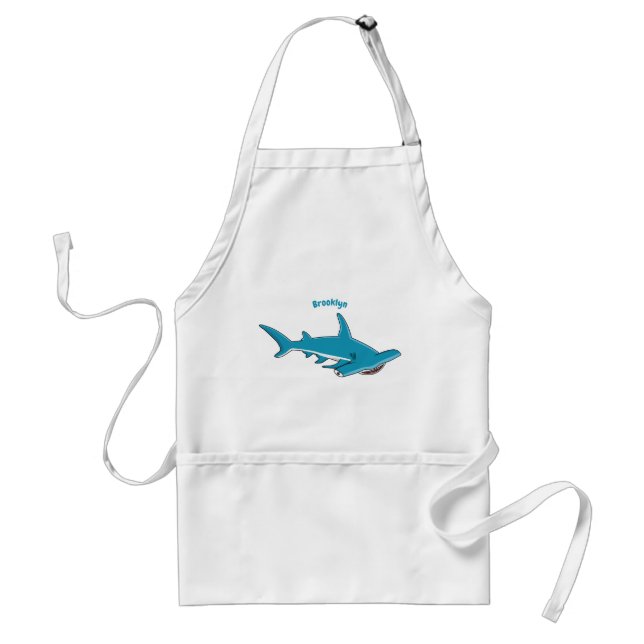 Tablier Illustration de requin marteau (Devant)
