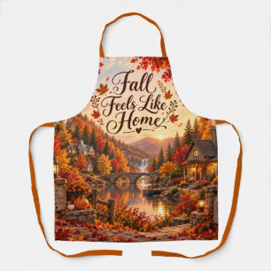 Tablier Illustration de sentiments rustiques d'automne com