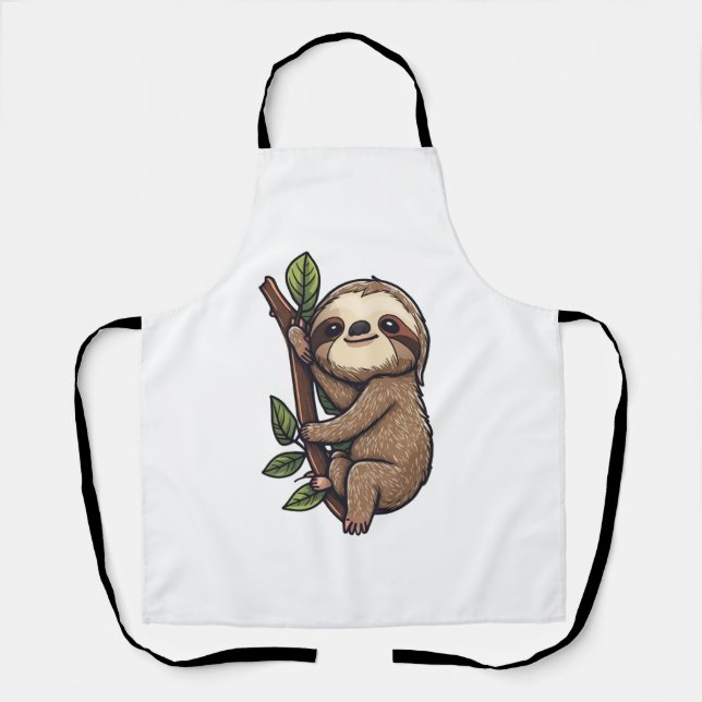 Tablier Illustration de Sloth (Recto)