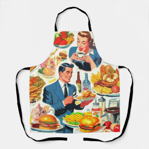 Tablier Illustration des bandes dessinées alimentaires des