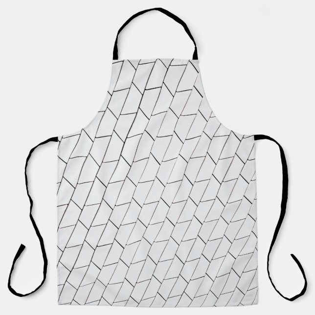 Tablier Illustration des lignes blanches et noires (Recto)