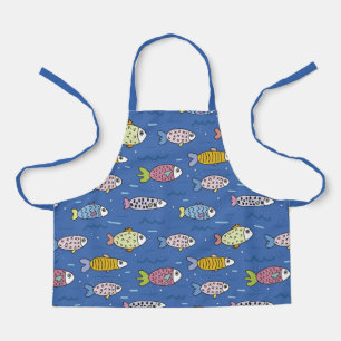 Tablier Illustration des poissons mignons