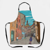 Illustration du paysage urbain du centre-ville de