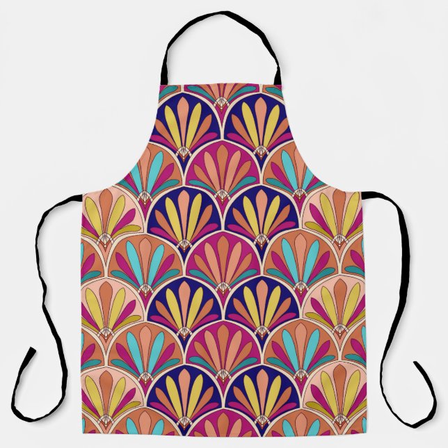 Tablier Illustration du textile traditionnel indien (Recto)