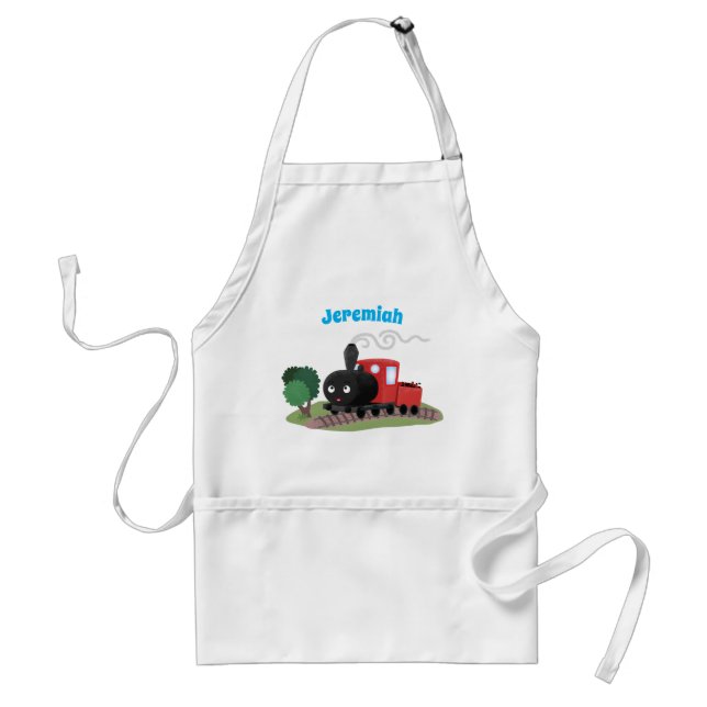 Tablier Illustration d'une locomotive à vapeur mûre (Devant)