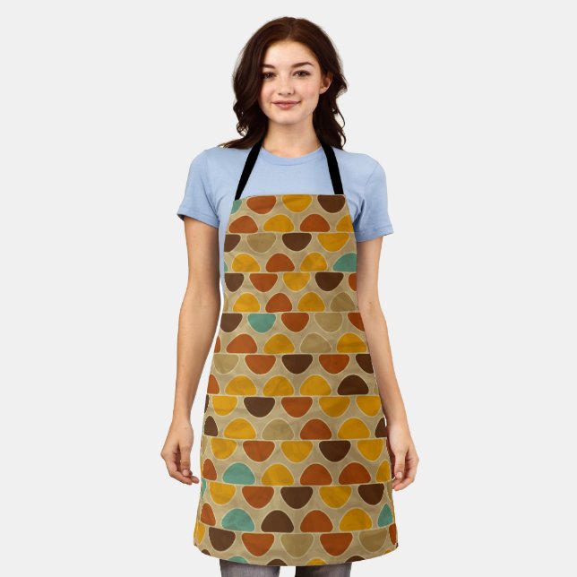 Tablier Illustration géométrique colorée artistique – Mode (Porté)