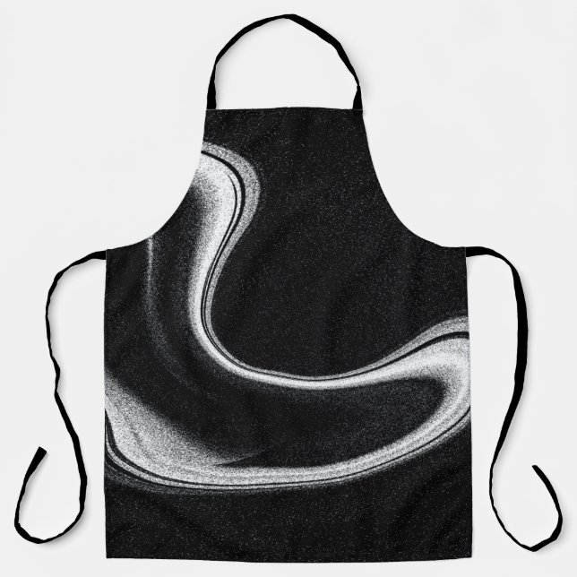 Tablier Illustration grise et noire (Recto)