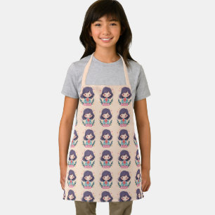Tablier Illustration Kawaii Mignonne "Soyez Gentil"