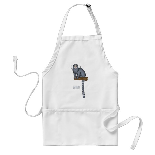 Tablier Illustration marmoset commune (Devant)