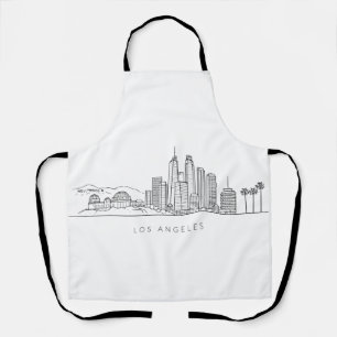 Tablier Illustration minimaliste de la skyline de Los Ange