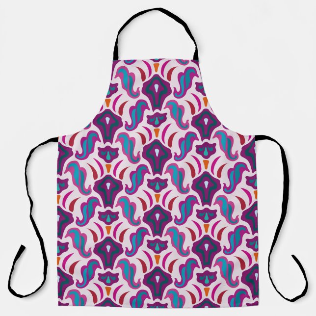 Tablier Illustration motif Art déco sans couture (Recto)
