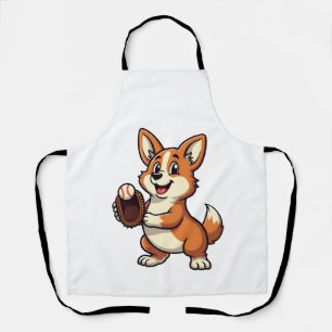 Tablier Illustration vectorielle d'un dessin animé de corg