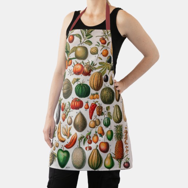 Tablier Illustration vintage de fruits et légumes (Insitu)