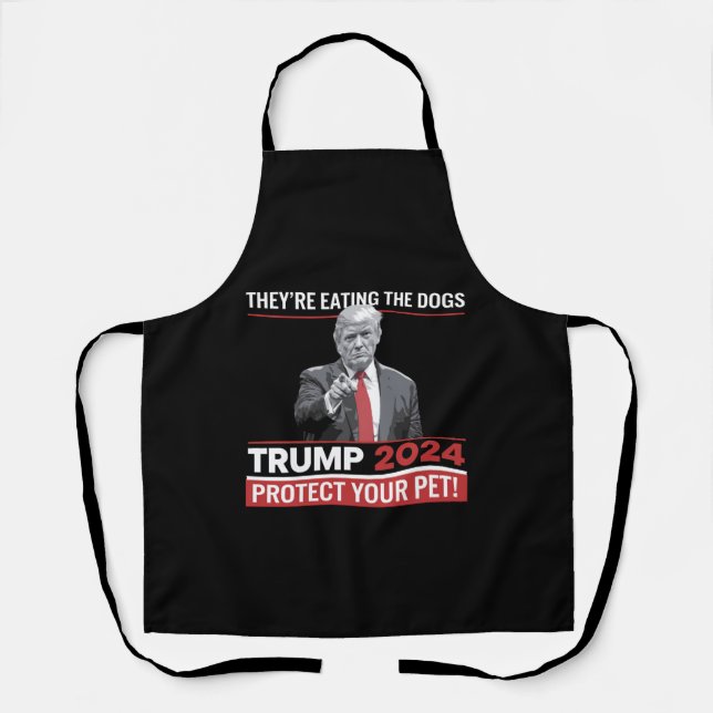 Tablier Ils mangent les chiens Trump 2024 Débat  (Recto)
