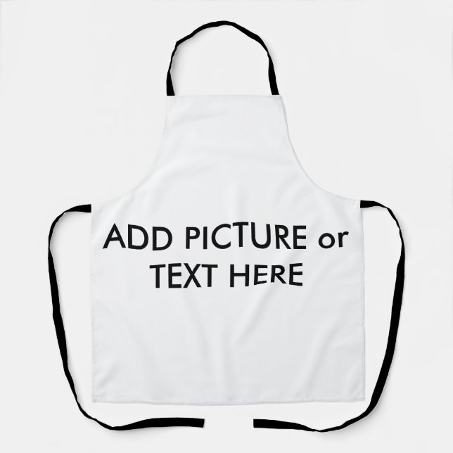 Tablier Image et texte personnalisés (Recto)