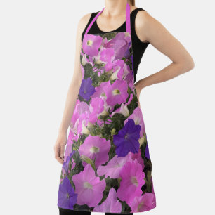 Tablier Image photo de fleurs de liseron rose et violet