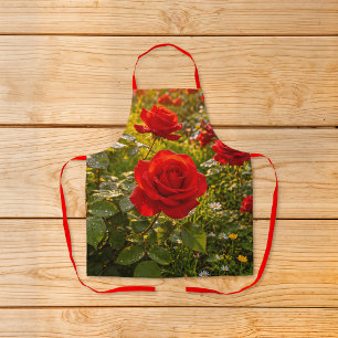 Tablier Image Roses Rouges N° 2