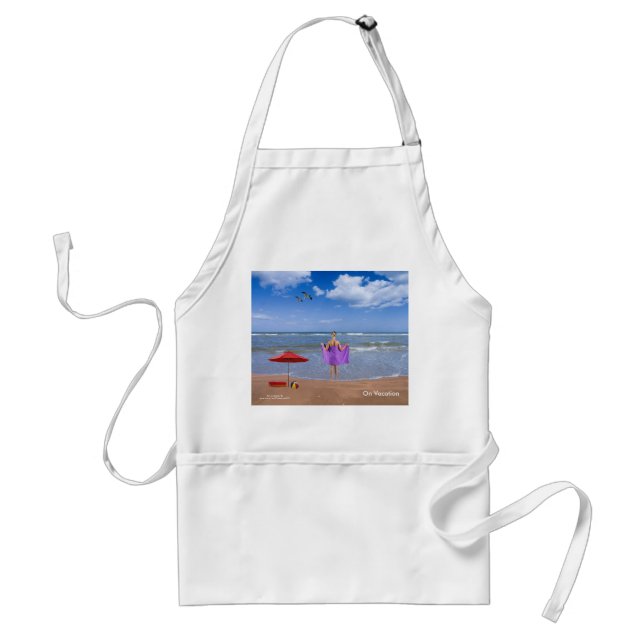 Tablier Image Tropical Beach pour Standard-Apron (Devant)