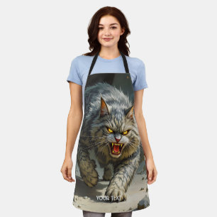 Tablier Imaginaire Cute Rocks Angry Cat