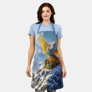 Tablier Imaginaire Cute Steampunk Mountains Phoenix