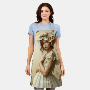 Tablier Imaginaire Fleurs Victoriennes mignonnes 