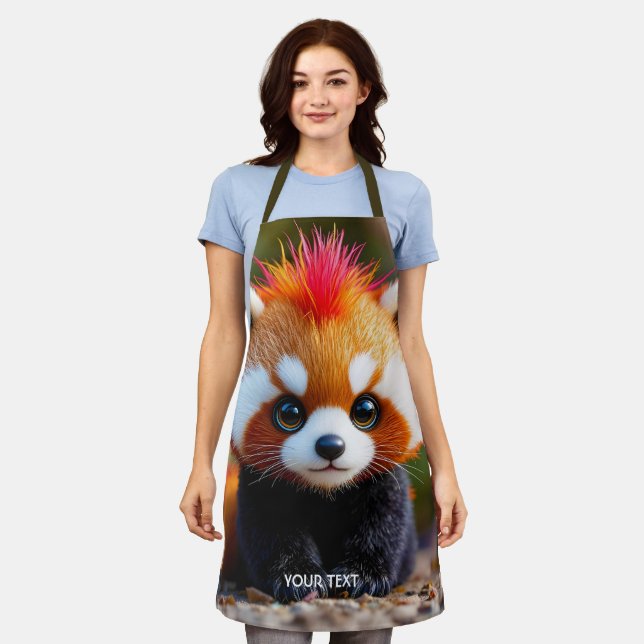 Tablier Imaginaire mignon Panda Red Hai (Porté)