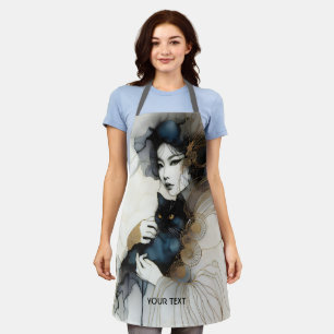 Tablier Imaginaire mignonne japonaise fille chat