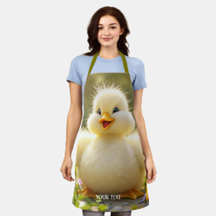 Tablier Imaginaire Mignonne Rire Fluffy Canard
