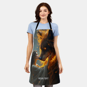 Tablier Imaginaire Mignonne Wolf Feu de fille