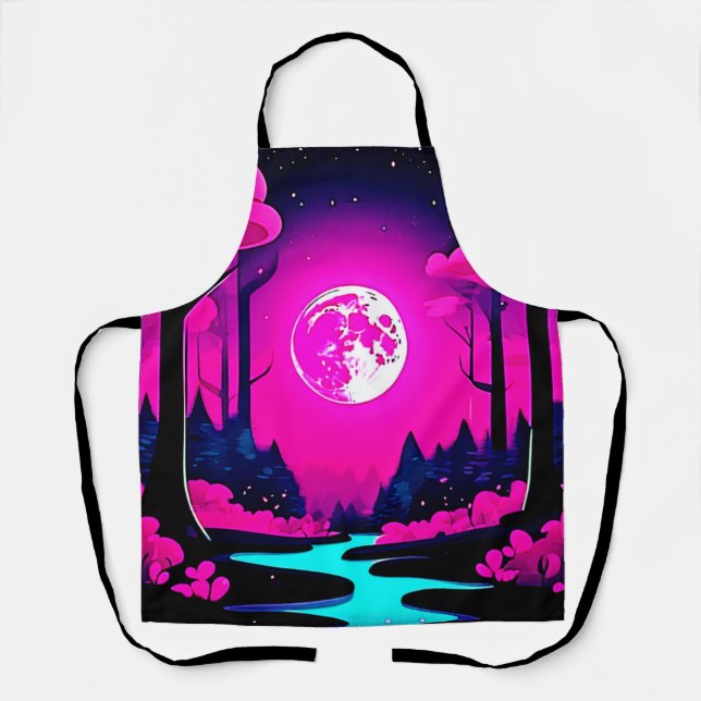 Tablier Imaginaire Moonlit Woods Art (Recto)