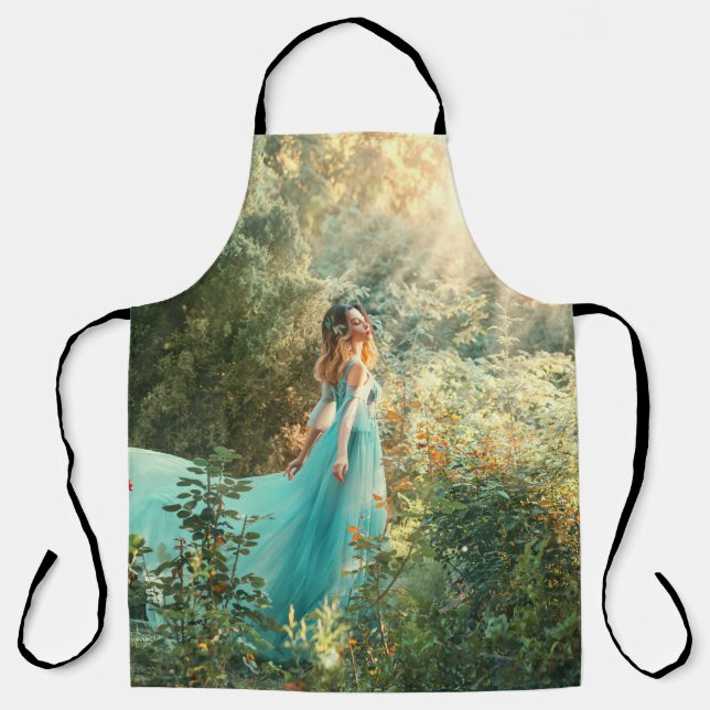 Tablier Imaginaire Princesse : La nature d'été Vintage. (Recto)