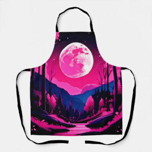 Tablier Imaginaire rose lune