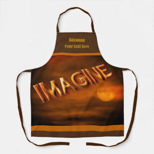 Tablier Imaginez Moon Sky Inspiration Personnalisée